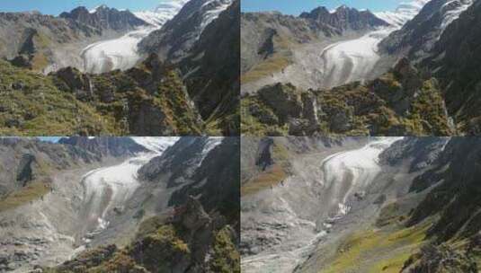 Corbassière，冰川，无人机，山高清在线视频素材下载