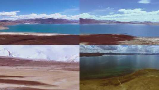 佩枯湖，冬给措纳湖，湖，碧绿，清澈高清在线视频素材下载