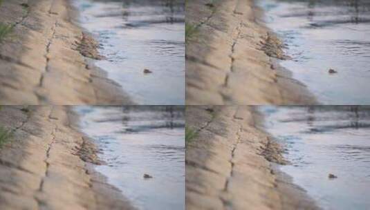 湖水拍打 水拍打岸边 流水冲刷 水面视频1高清在线视频素材下载