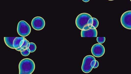 Metaballs球体黑色3d风格的抽象高清在线视频素材下载