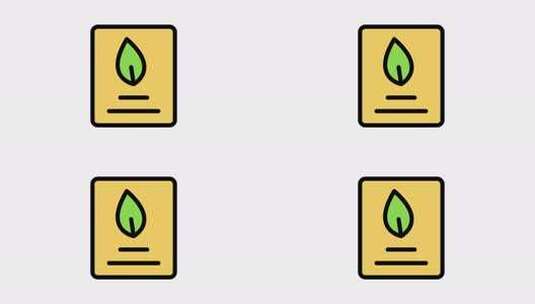 Eco Notes动画图标高清在线视频素材下载