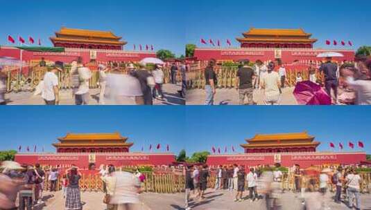 北京天安门移动延时高清在线视频素材下载