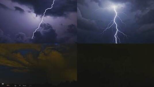 闪电、打雷、恶劣天气高清在线视频素材下载