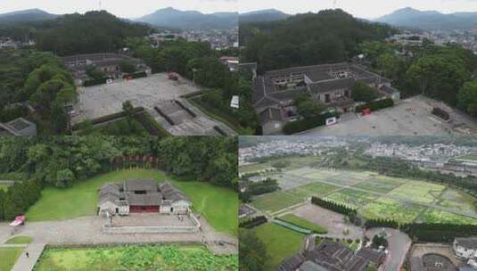 合集福建古田会议红色旅游景区航拍高清在线视频素材下载