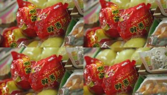 菜市场卖水果柚子橙子高清在线视频素材下载