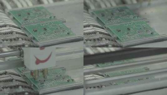 电子板制作的特写镜头高清在线视频素材下载