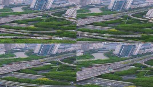 广西南宁城市风光竖屏航拍高清在线视频素材下载