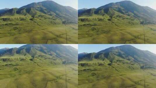 新疆阿勒泰禾木草原高山日出航拍高清在线视频素材下载