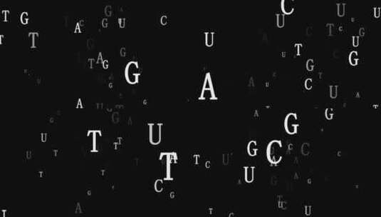 化学生物碱基粒子飞舞特效带通道高清在线视频素材下载