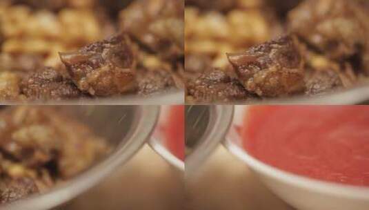 软烂入味的番茄牛肉高清在线视频素材下载