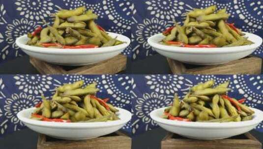 卤煮毛豆食品美食小吃4k视频高清在线视频素材下载