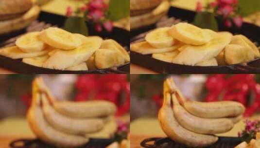 【镜头合集】香蕉水果甜补钾高清在线视频素材下载
