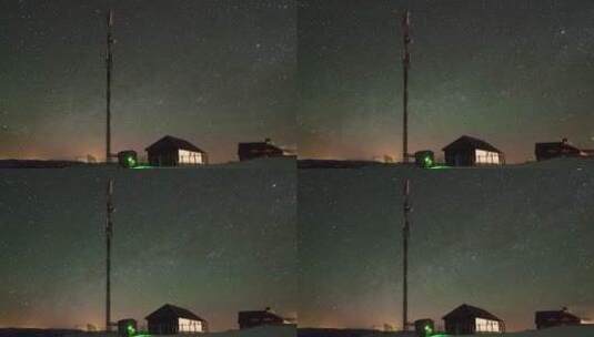夜晚旋转的星空景色高清在线视频素材下载