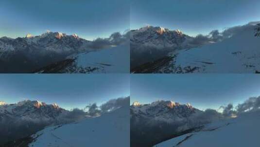 西藏雪山高原冰雪航拍高清在线视频素材下载