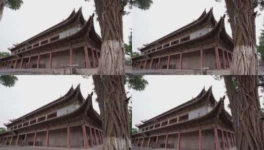 古色古香的寺院建筑高清在线视频素材下载