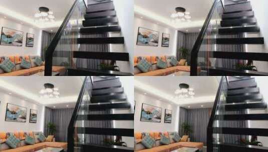 悬浮 楼梯 装修装饰 室内设 住宅酒店环境高清在线视频素材下载