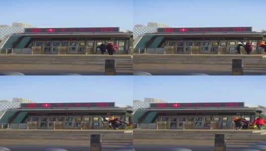 沈阳地铁站——保工街站高清在线视频素材下载