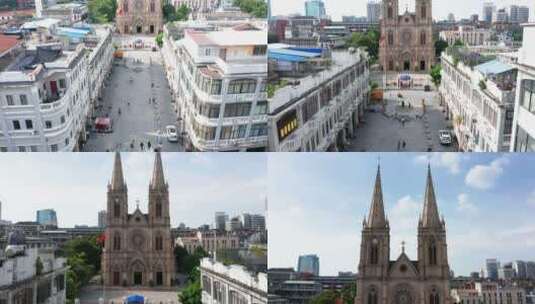 广州越秀圣心大教堂-8高清在线视频素材下载