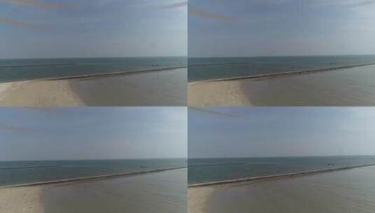 航拍海南沙滩美景高清在线视频素材下载