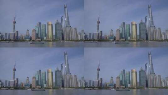 8K上海外滩陆家嘴全景高清在线视频素材下载