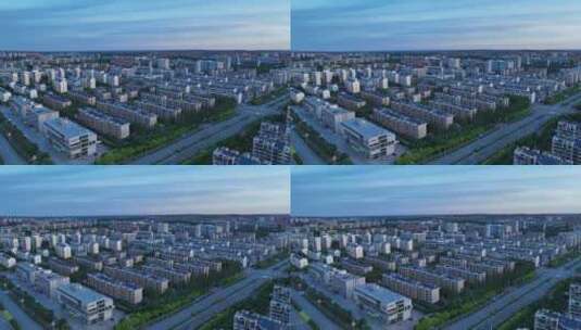 内蒙古鄂尔多斯康巴什城区高清在线视频素材下载
