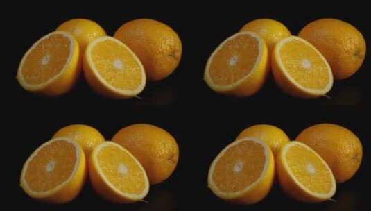 橙子 切开高清在线视频素材下载