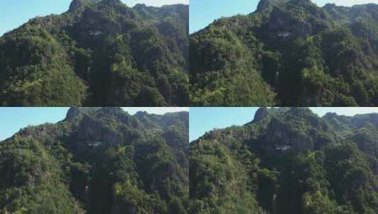 航拍温州南雁荡山自然风景高清在线视频素材下载