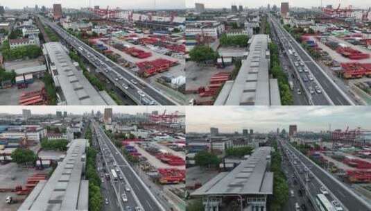 宝山上海绕城高速高清在线视频素材下载