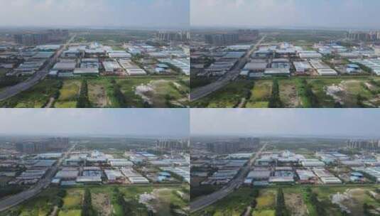 湖北荆州工业园工业生产航拍高清在线视频素材下载