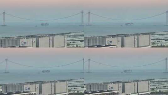 深中通道跨海大桥高清在线视频素材下载
