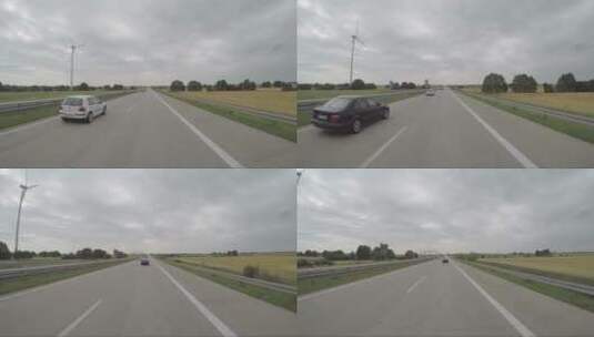 汽车行驶在高速公路上高清在线视频素材下载