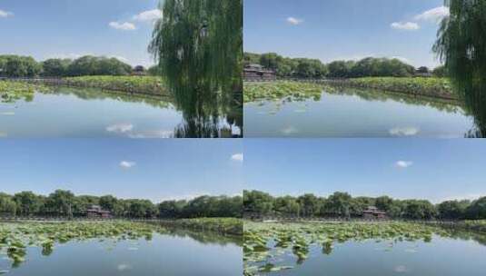 4k 杭州西湖山水画高清在线视频素材下载