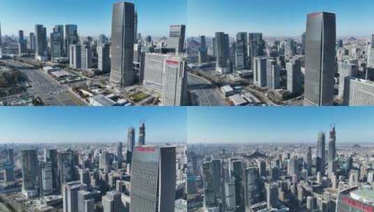 城市航拍高楼高清在线视频素材下载