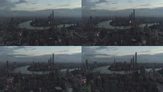 台风天的上海高清在线视频素材下载