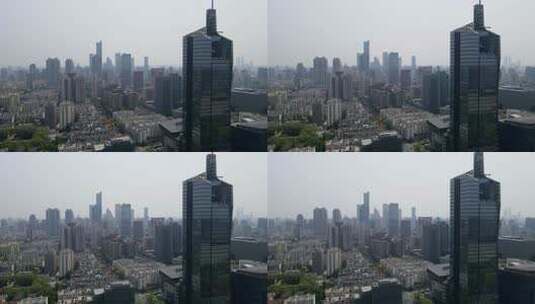 4k 航拍南京城市景观高清在线视频素材下载