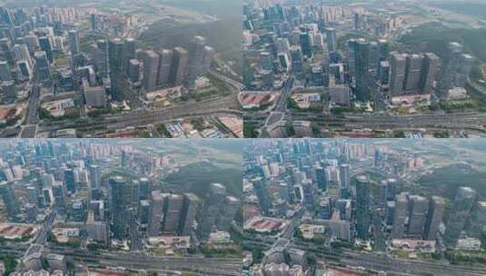 中国广西南宁五象新区城市风光延时航拍高清在线视频素材下载