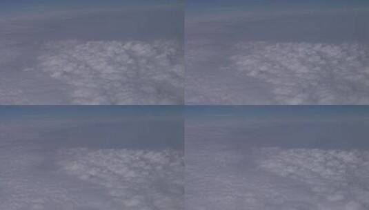 万米高空蓝天白云高清在线视频素材下载