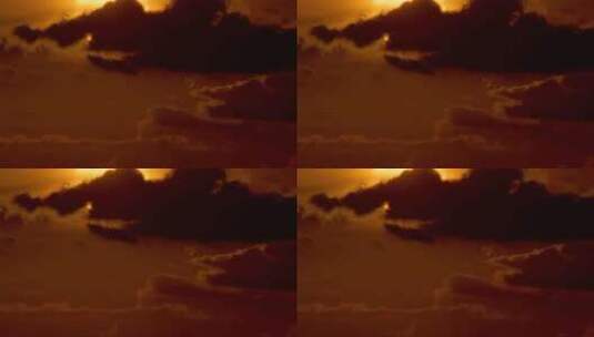 太阳  穿过云层高清在线视频素材下载