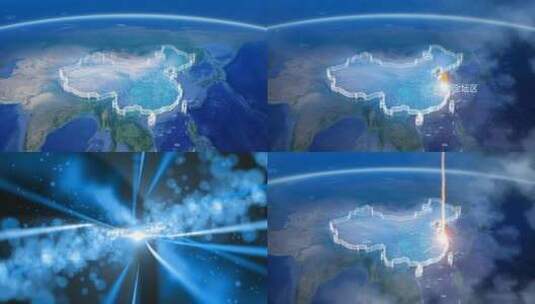 地球俯冲定位江苏辐射常州金坛区高清在线视频素材下载