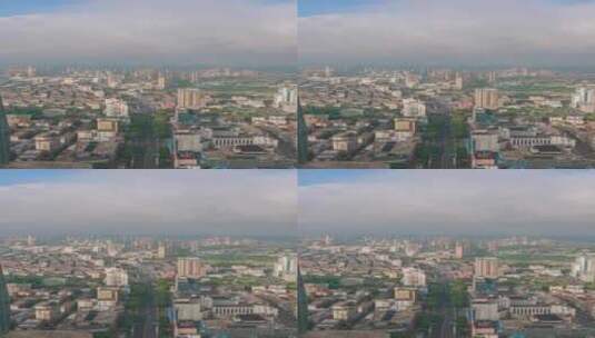 江苏镇江城市风格航拍移动延时高清在线视频素材下载