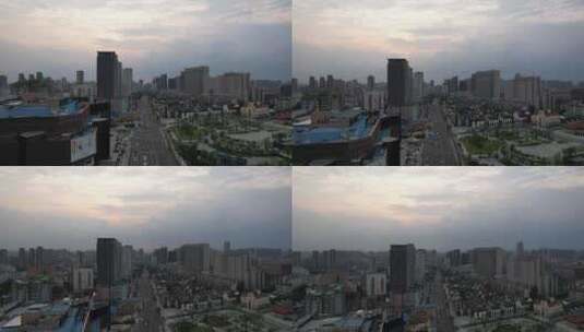 江苏常州城市建设航拍高清在线视频素材下载