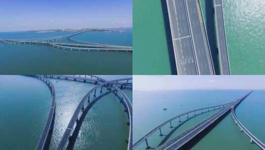 青岛跨海大桥4K视频素材高清在线视频素材下载