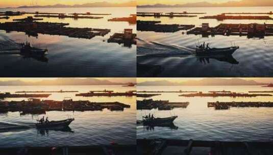 广东阳江海陵岛闸坡渔港码头高清在线视频素材下载