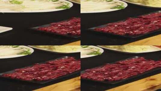 火锅菜品特写高清在线视频素材下载