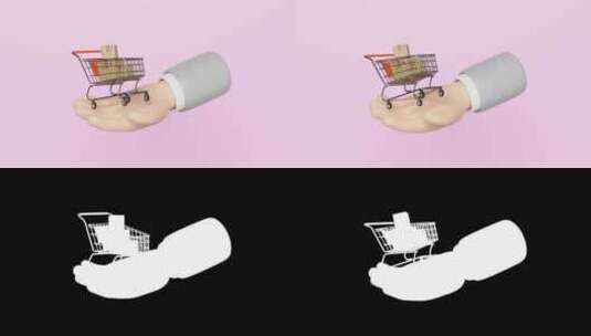 电商购物3d动画高清在线视频素材下载