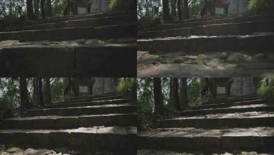 【正版素材】台阶石阶楼梯步道古道高清在线视频素材下载