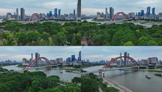 【正版素材】武汉晴川桥汉江高清在线视频素材下载