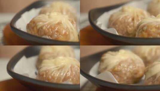 传统美食早餐烧麦【4K】高清在线视频素材下载