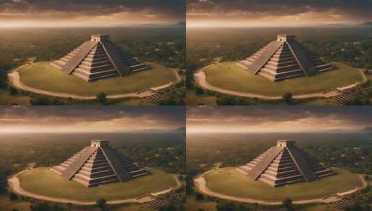 阿兹特克金字塔高清在线视频素材下载