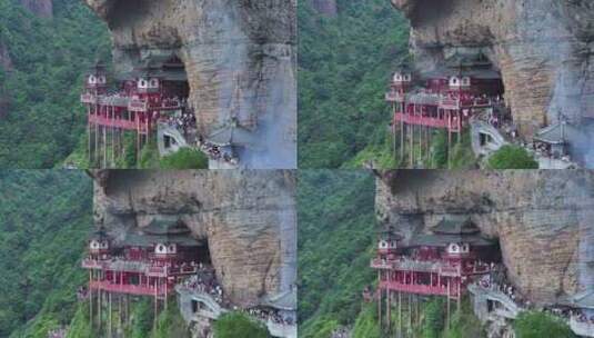 漳州灵通山悬空寺高清在线视频素材下载